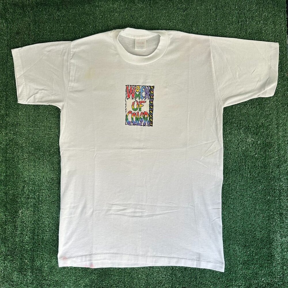 Vintage 80s Women of Color T-Shirt Feminist Activist Tee